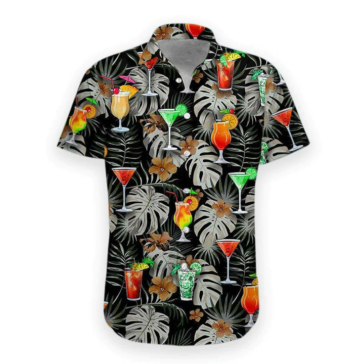 3D Cocktail Hawaiian Shirt/ Men