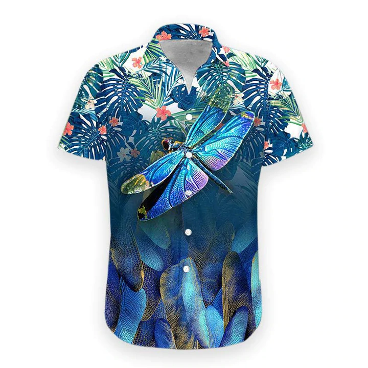 3D Summer Dragonfly Hawaii Shirt/ Hawaiian shirt for men/ women