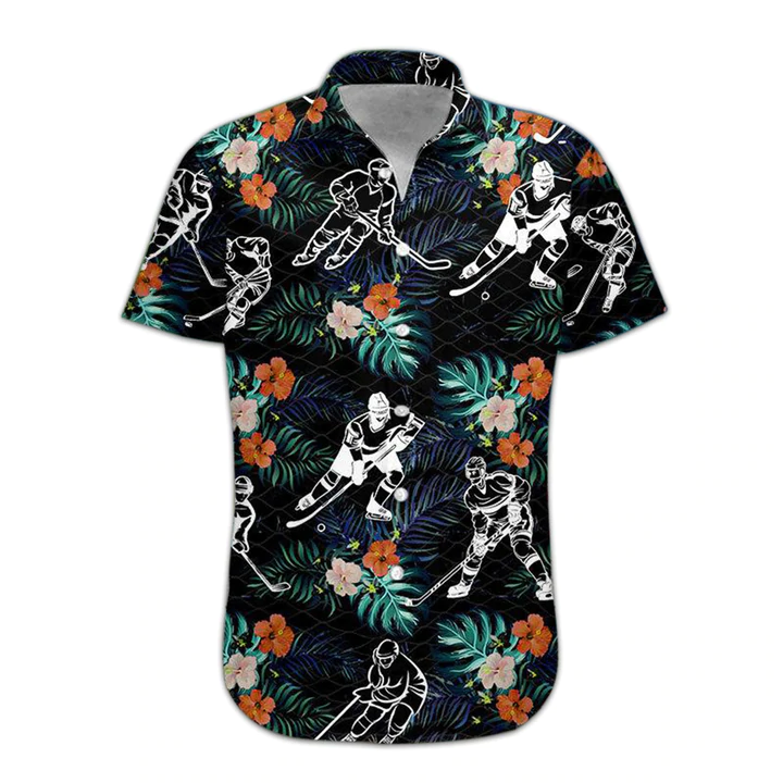 3D Hockey Hawaii Shirt/ Mens Hawaiian Aloha Beach Shirt/ Hawaiian Shirts for Men