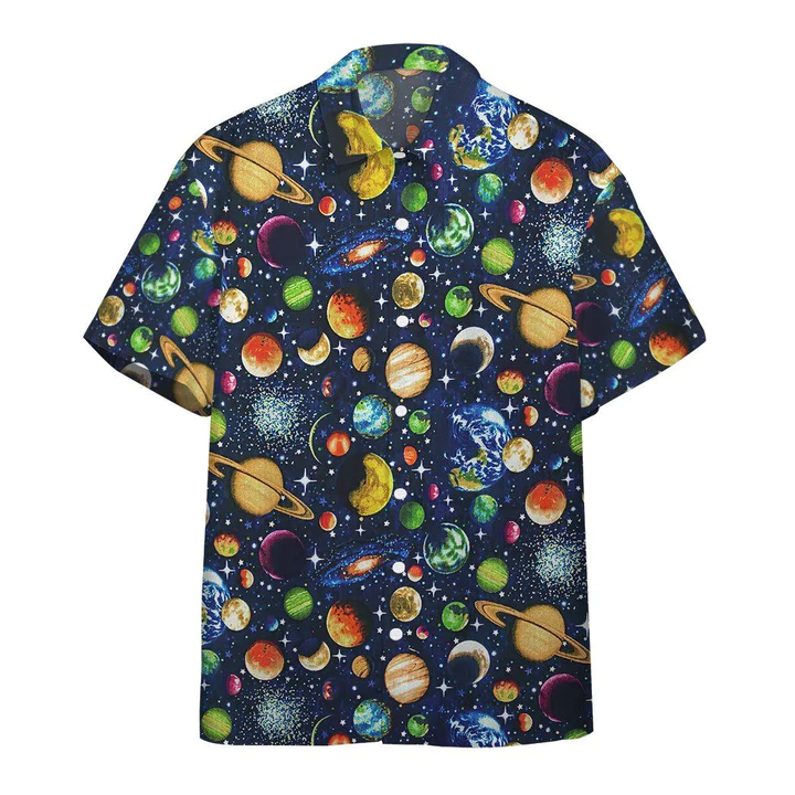 3D Solar System Custom Hawaii Shirt for men and women