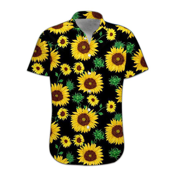 3D Sunflower Hawaii Shirt/ Hawaiian Shirts for Men/ Women Print Button Down Shirt