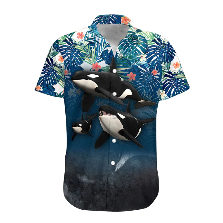3D Summer Whale Hawaiian Shirt/ Hawaiian shirt for men/ women