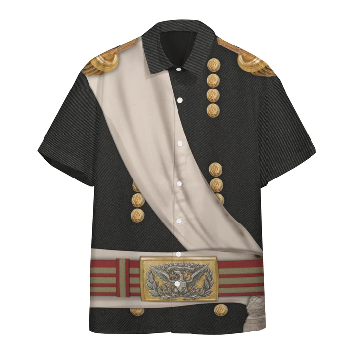 3D William Tecumseh Sherman Custom hawaiian Short Sleeve Shirt/ Hawaiian shirt for men/ women