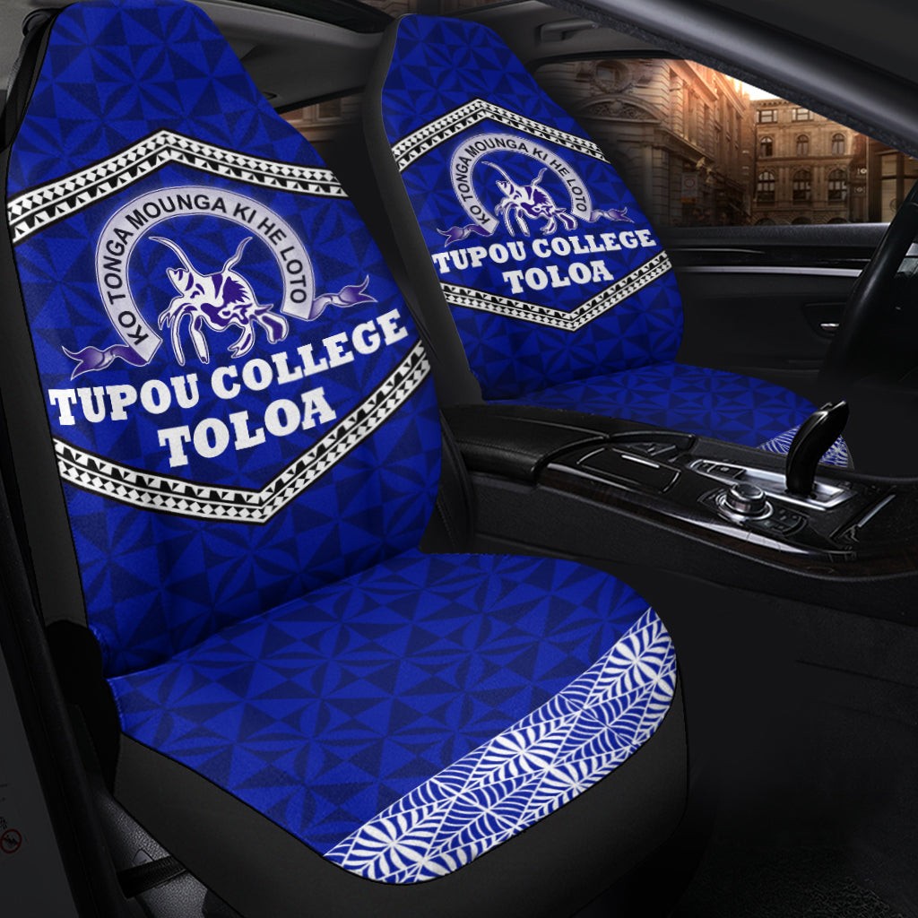 Tonga Tupou College Toloa Car Seat Covers Ngatu Pattern