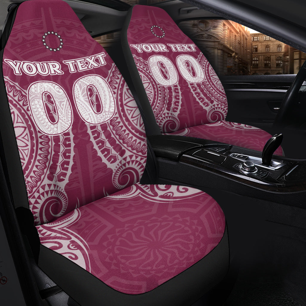 Custom Cook Islands Mangaia Car Seat Covers Tribal Pattern