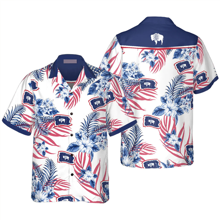 Wyoming Proud Hawaiian Shirt/ Wyoming summer shirt/ Hawaiian shirt for Men/ Women/ Adult
