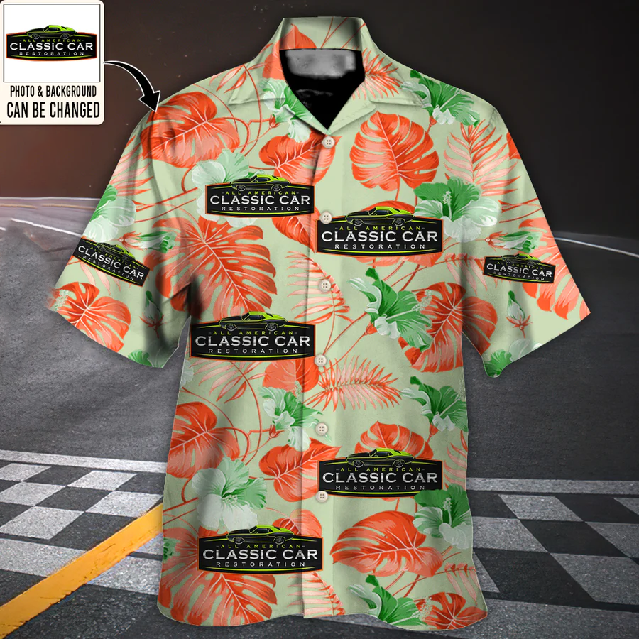 Vintage Car Club You Want Tropical Style Custom Photo - Hawaiian Shirt - Personalized Photo Gifts