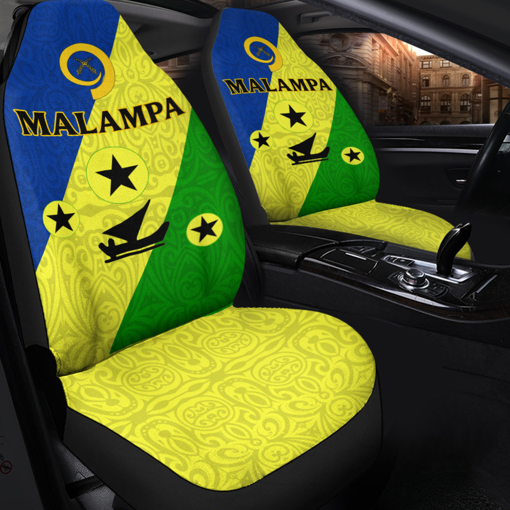 Vanuatu Malampa Province Car Seat Covers Flag Style
