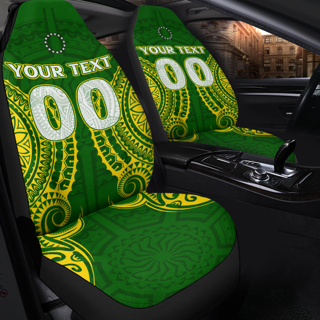 Custom Cook Islands Car Seat Covers Tribal Pattern