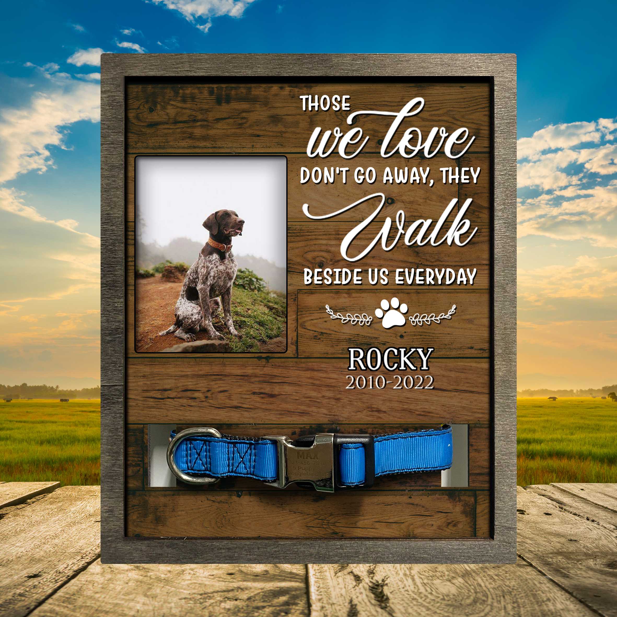 Custom Photo Picture Frame Pet Loss Gifts/ Sympathy Gift For Loss Of Dog