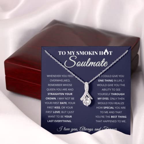 To My Smokin Hot Soulmate Necklace/ Gift for Her Romantic/ Girlfriend Gifts