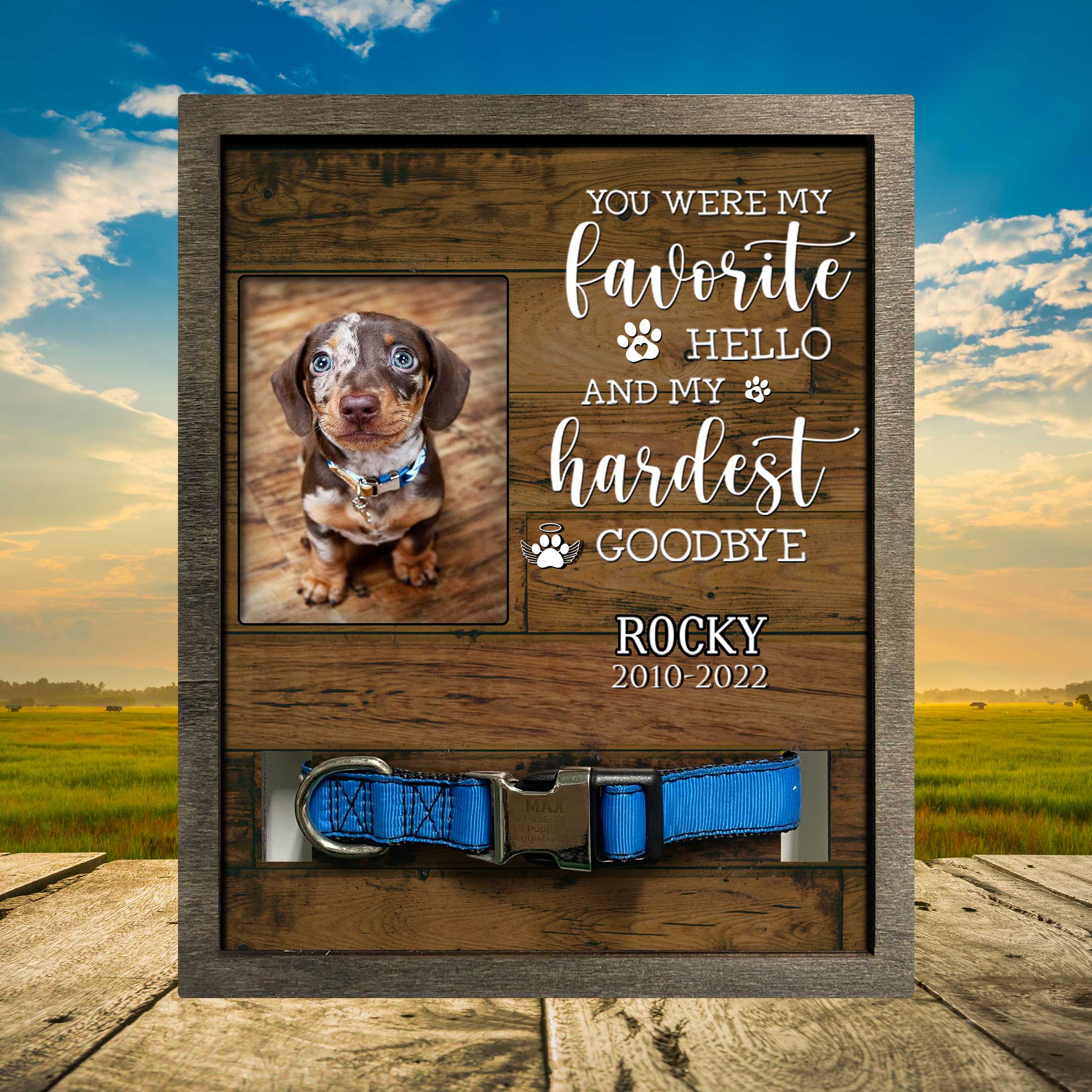 Customized A Photo Lost Of Dachshund/ Dog Sympathy Photo Gift/ Cat Remembrance/ Animal Condolence