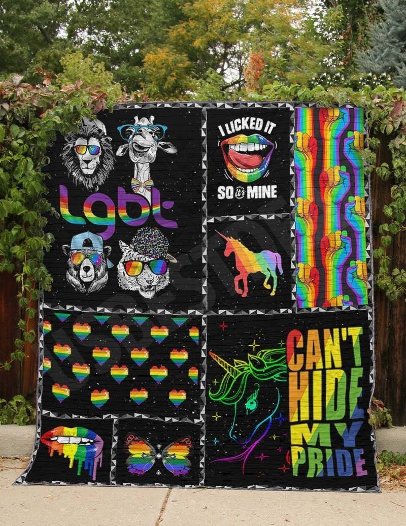 Pride Rainbow Blanket For Lgbtq/ Can''t Hide My Pride Lgbt Blankets
