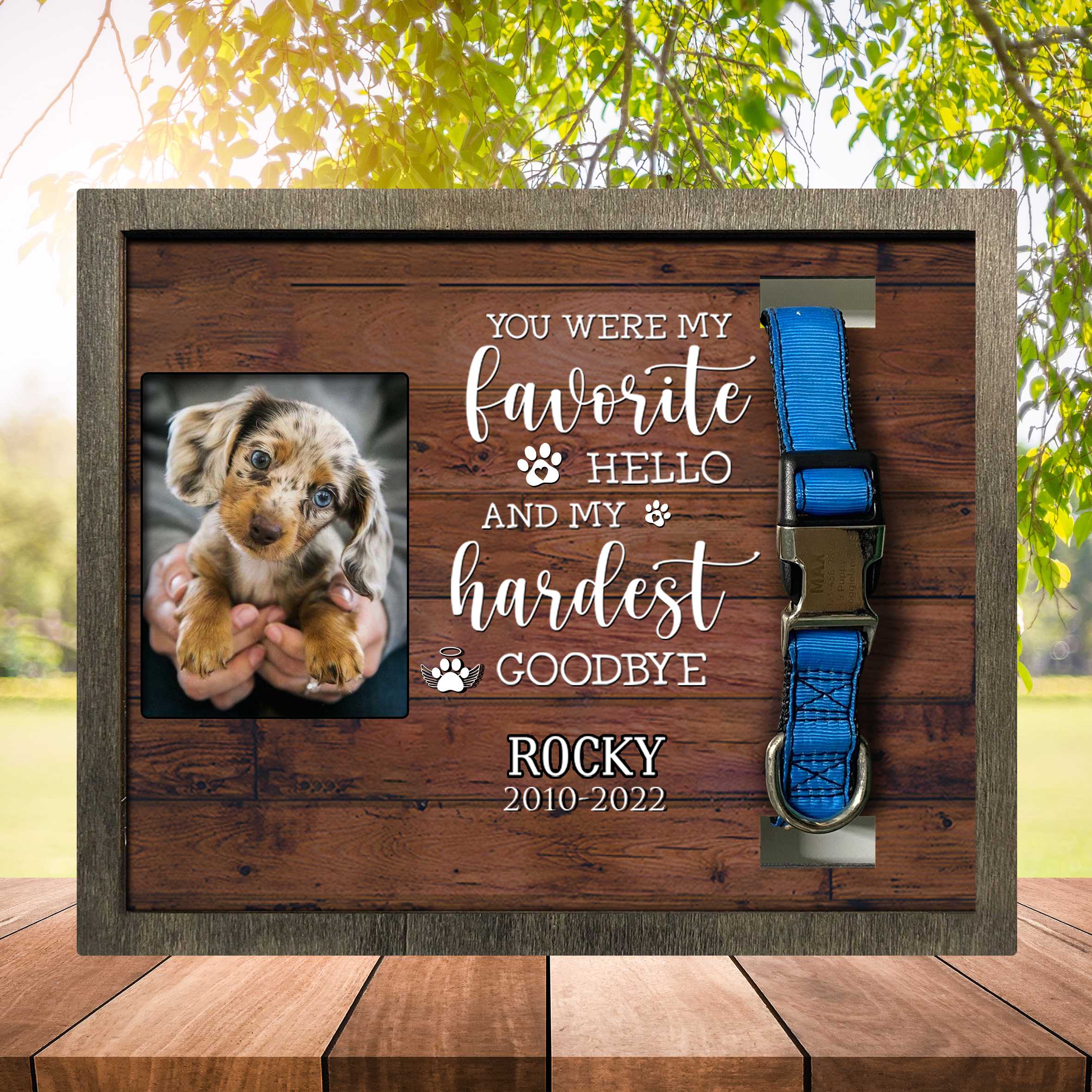 Pet Loss Gifts For Loss Of Dog/ Dog Frames For Pictures Memorial Dog Remembrance/ Sympathy Picture Frame