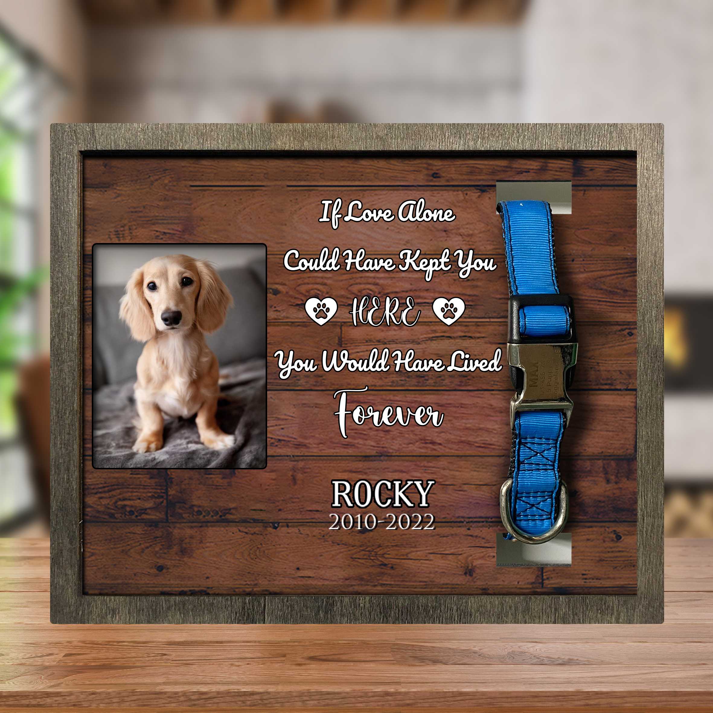 Pawprints Left By You Memorial Gifts/ Personalized Photo Of Dog/ Animal/ Lost Of Cat Picture Frame