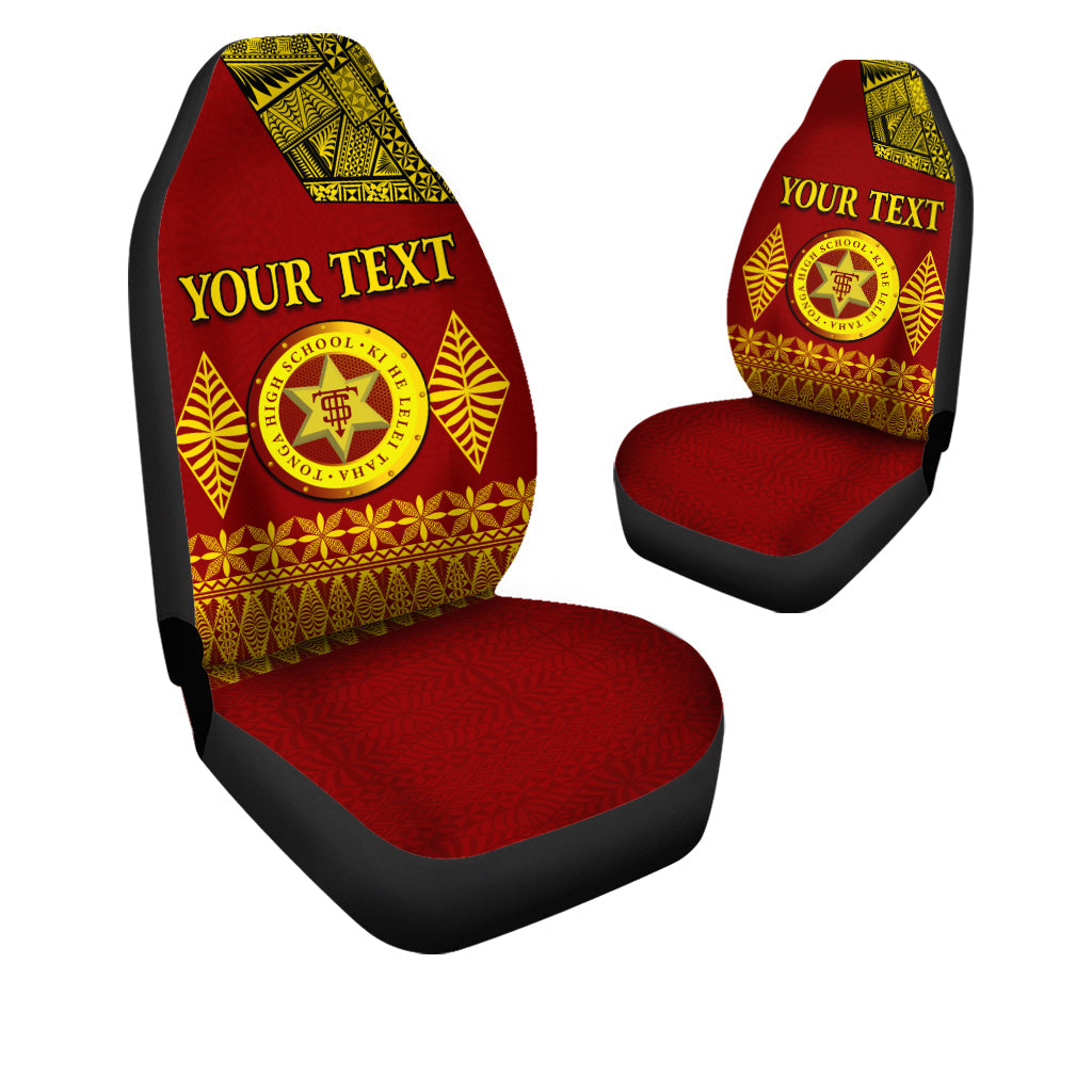 Custom Tonga High School Car Seat Covers Tongan Ngatu