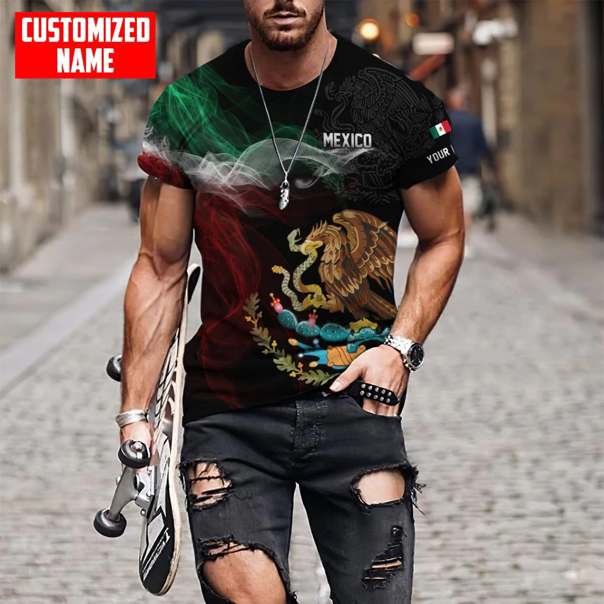 Personalized 3D All Over Printed Aztec Tshirt/ Mexico Shirt For Men And Women/ Unisex Aztec Mexican Shirts