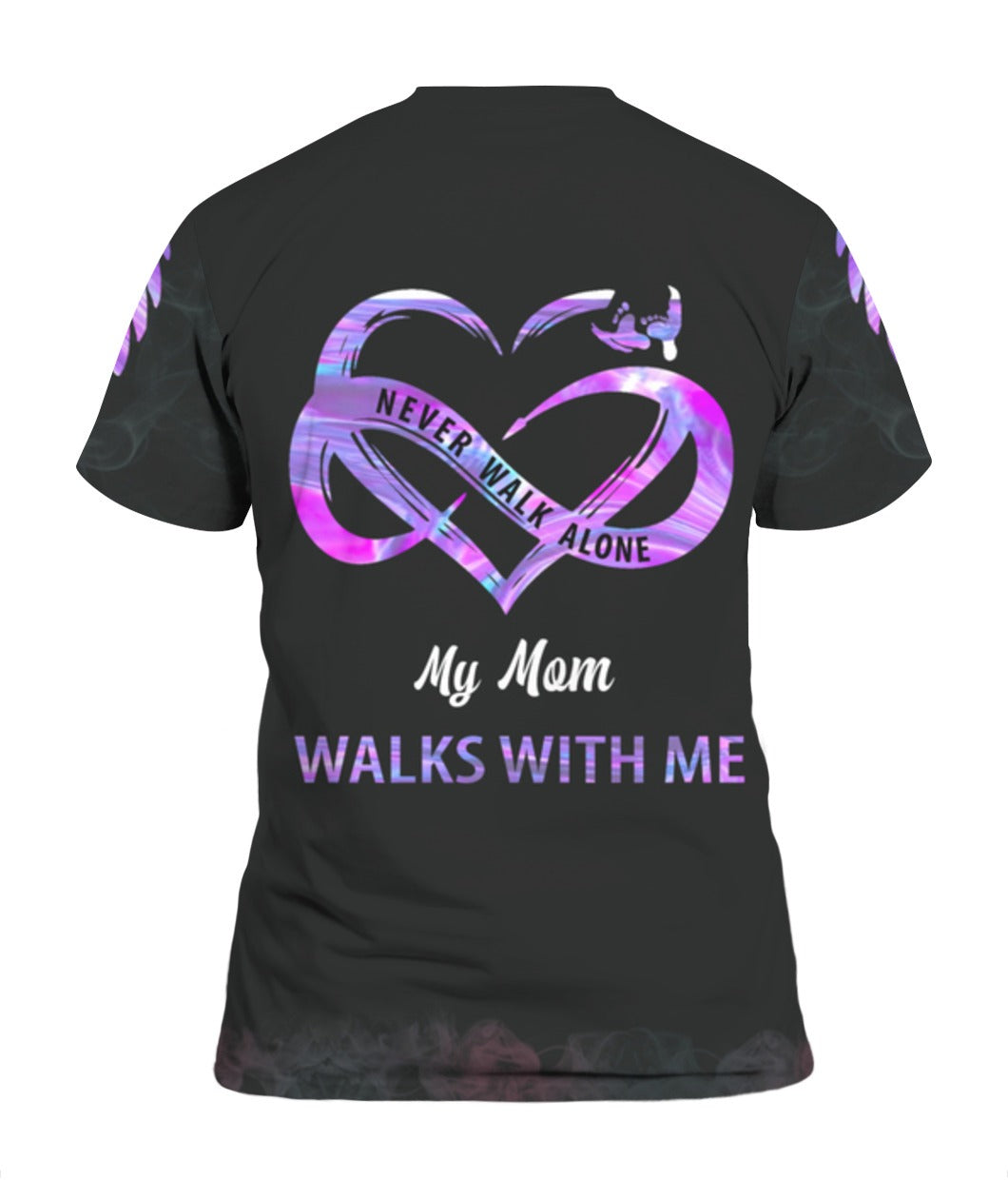 Personalized Never Walk Alone T Shirt Loss Of Brother Loss Of Sister 3D Shirt Remembrance Gift Memorial Apparel