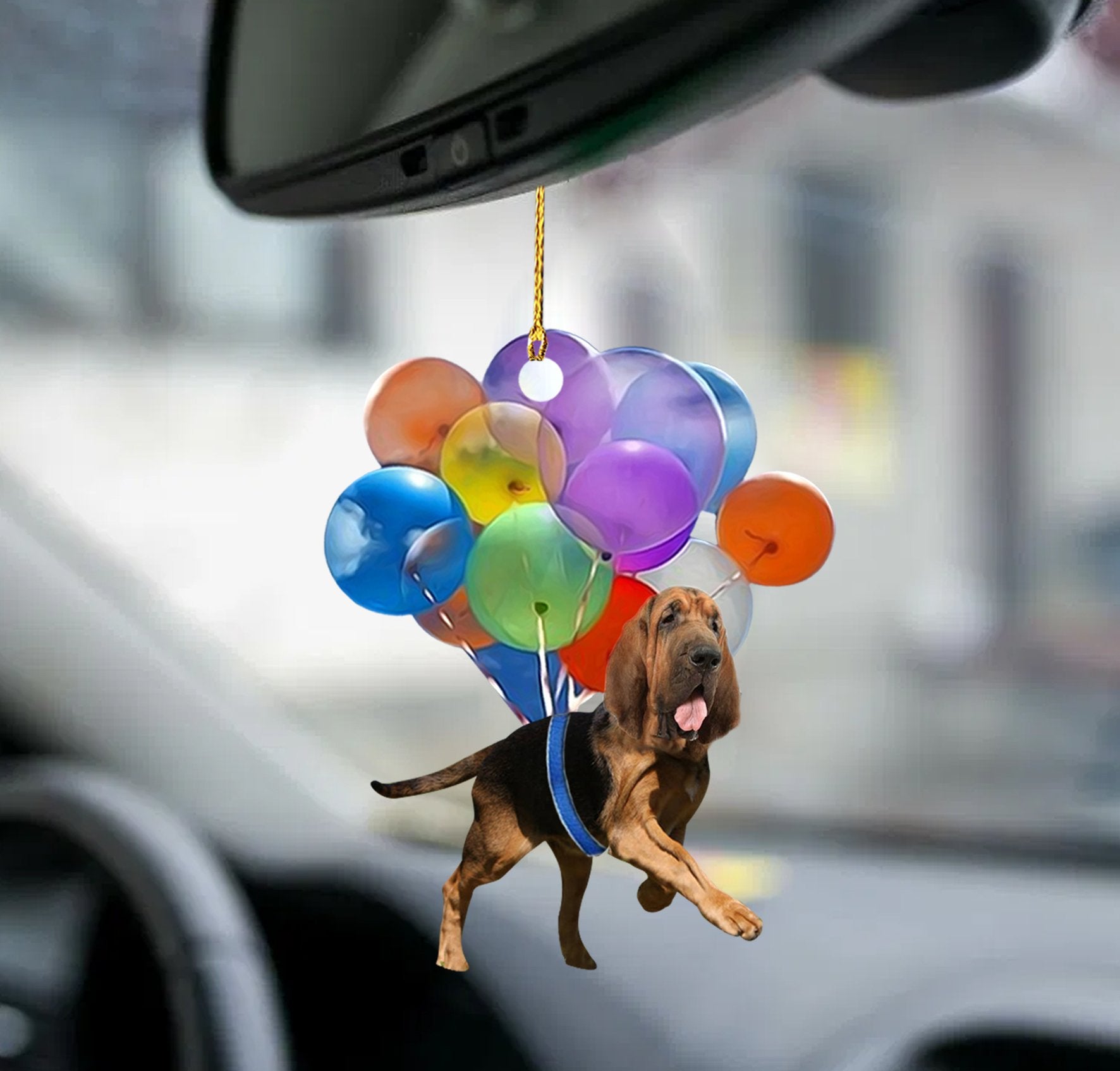Balloon Dog Ornament Bloodhound Fly With Bubbles Dog Hanging Ornament Dog Ornament Coolspod
