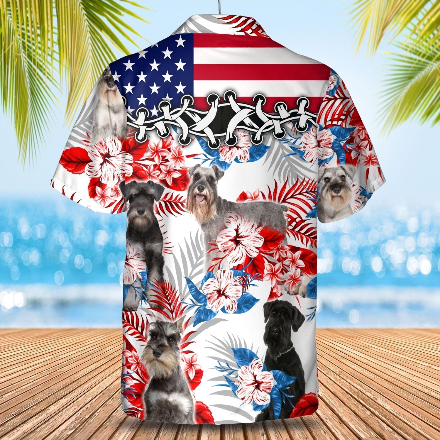 Schnauzer Hawaiian Shirt - Gift for Summer/ Summer aloha shirt/ Hawaiian shirt for Men and women