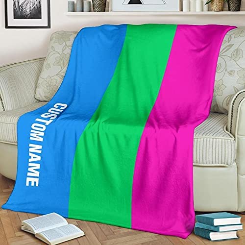 Personalized Lgbt Blanket Gift For Lgbt Polysexual Flag Blanket Couple Gift Polysexual Pride Fleece Blanket