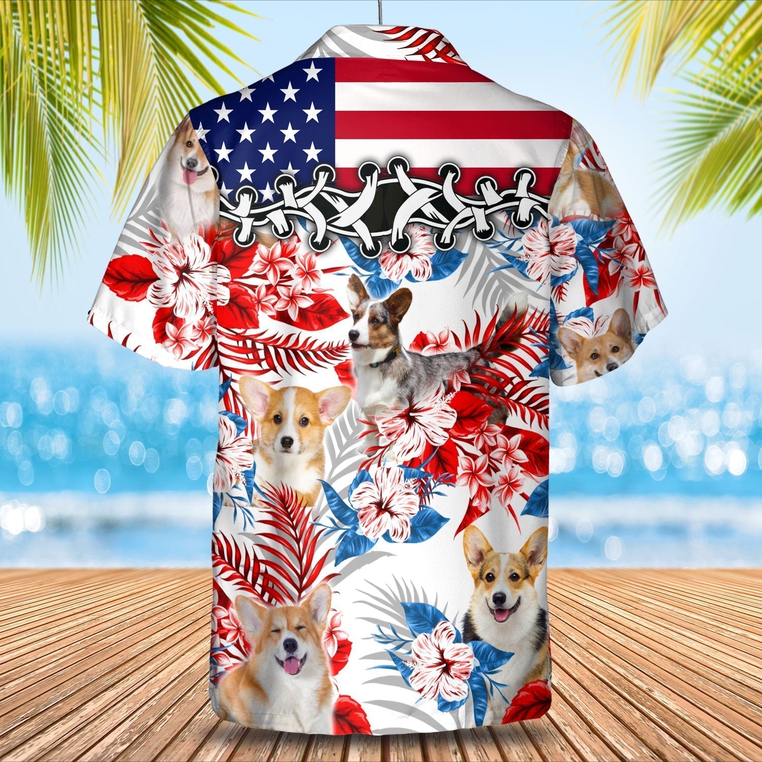 Welsh Corgi Hawaiian Shirt - Gift for Summer/ Summer aloha shirt/ Hawaiian shirt for Men and women