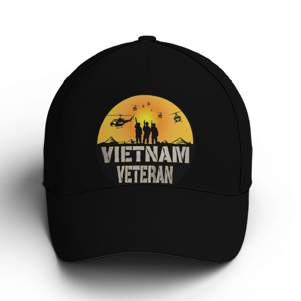 Vietnam Veteran Soldiers Black Baseball Cap Coolspod