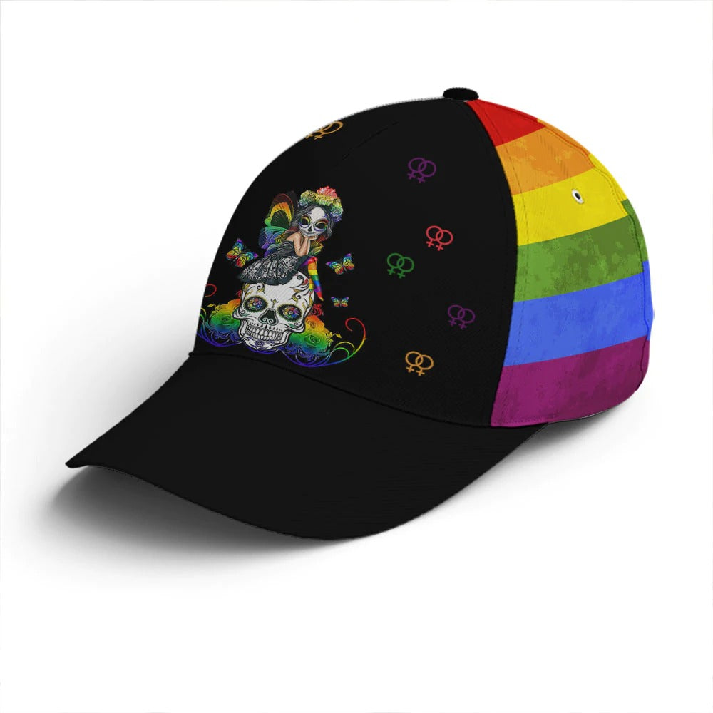 LGBT Pride Neon Style Baseball Cap/ Pride Baseball Cap/ Classic Cap For Couple Gay Man/ Lesbian Cap