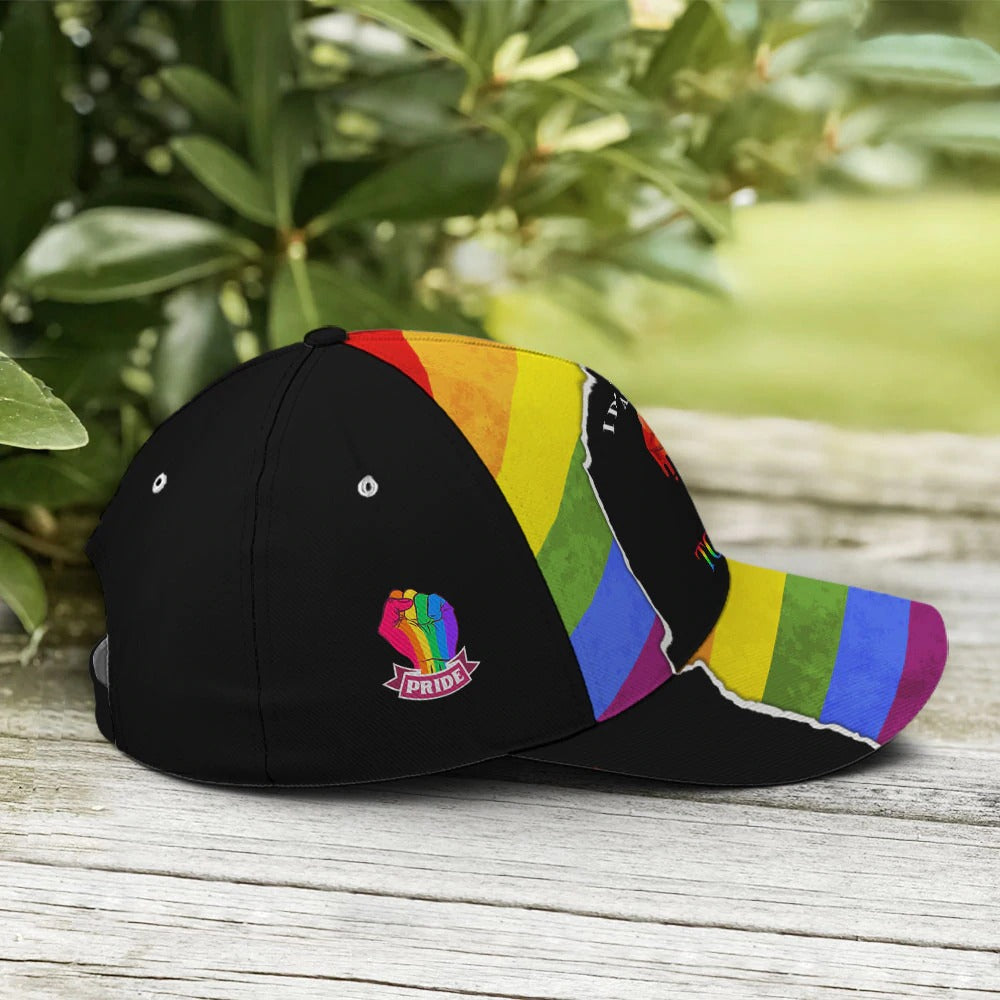 LGBTQ Pride Baseball Cap/ I Don