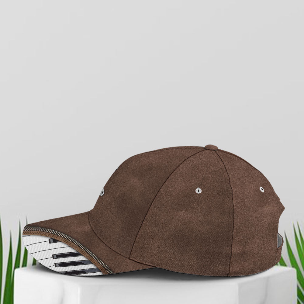 Piano Treble Clef Classic Leather Baseball Cap Coolspod