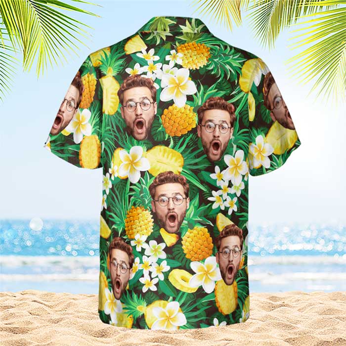 Summer Vibe - Personalized Custom Face Unisex Hawaiian Shirt - Upload Image/ Gift For Family/ Pet Owners/ Pet Lovers