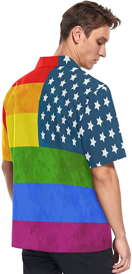 Hawaiian Shirt Gay/ Hawaiian Pride Shirts/ Lgbt Hawaiian Shirt/ Gay Pride Hawaiian Shirt