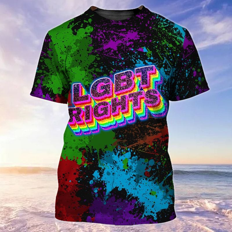 Lgbt Right T Shirt/ Gay Rights Shirts/ Trans Rights Tshirt 3D Full Printed