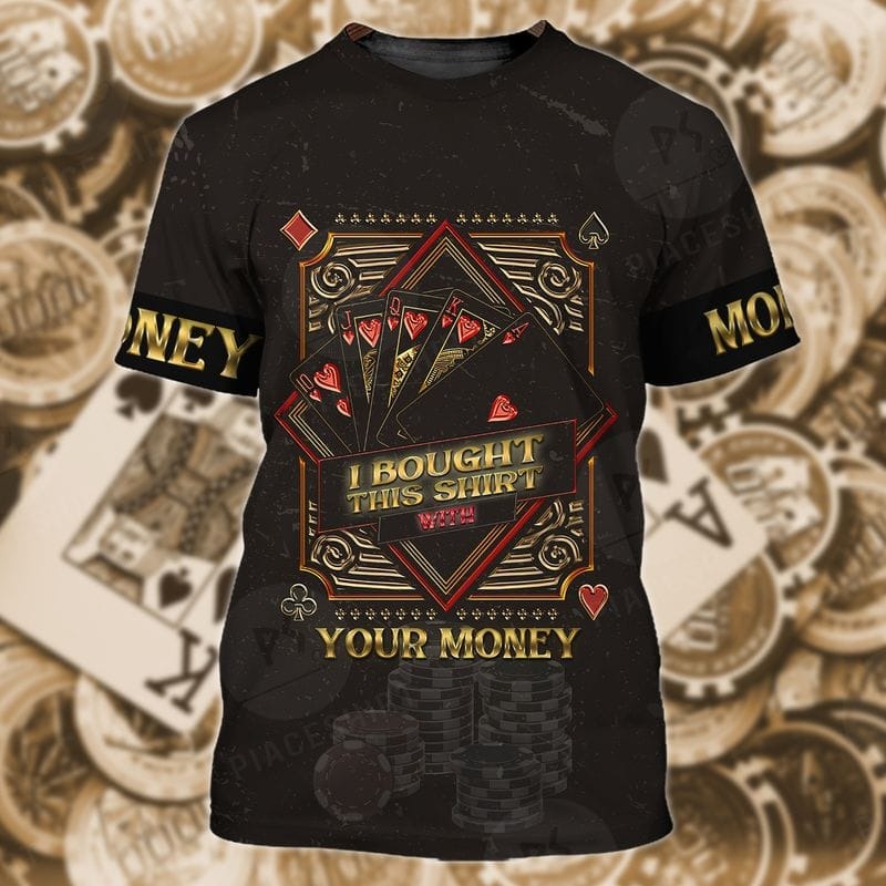 Funny Pocker 3D All Over Printed Shirt/ Summer Shirt For Pocker/ Casino Shirts/ Gift To Pocker Lover