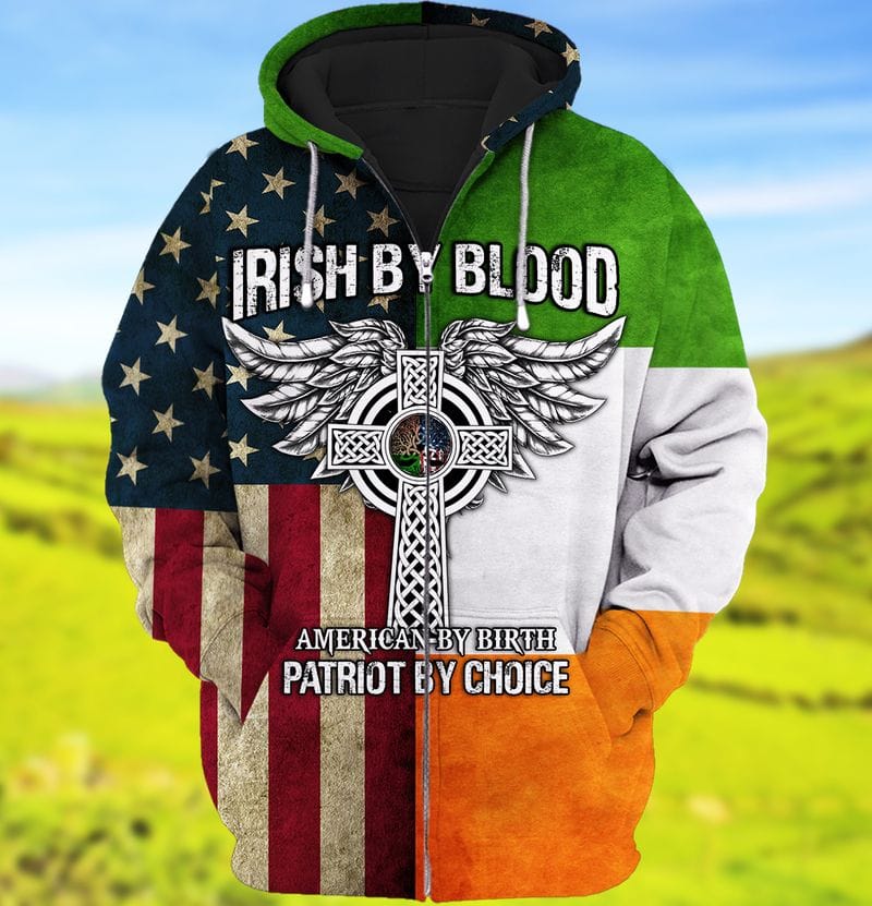 3D All Over Print Irish By Blood St Patrick