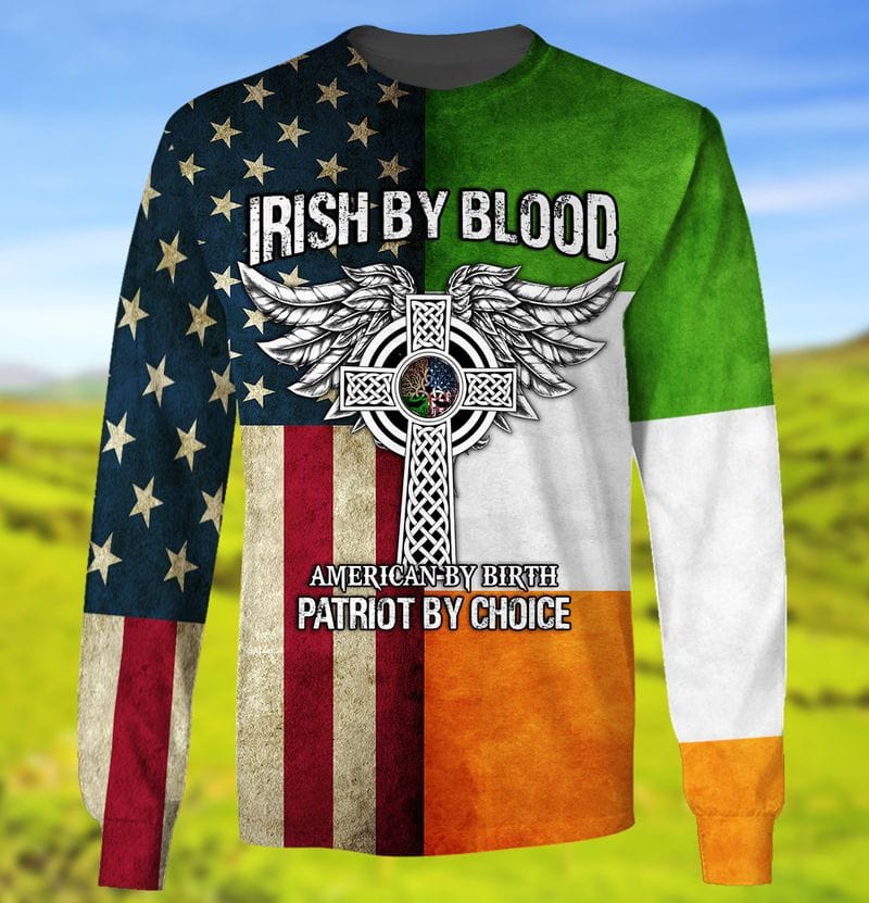 3D All Over Print Irish By Blood St Patrick