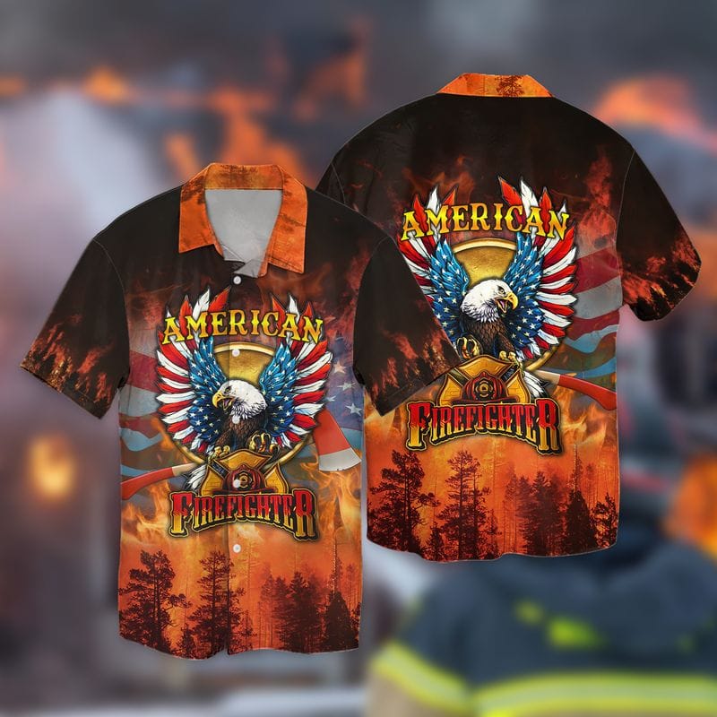 3D All Over Print American Firefighter/ Forest Fire Extinguishing Shirt/ Idea Gift for Firefighter