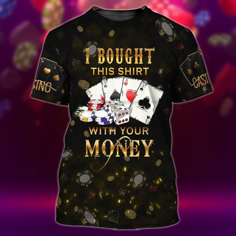 Pocker 3D All Over Printed Shirts/ Casino Men Shirt/ Casino Shirt/ Gift For Pocker
