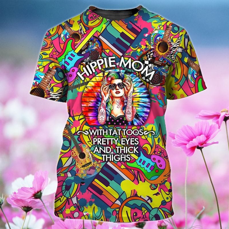 3D Full Printed Hippie Shirt/ It