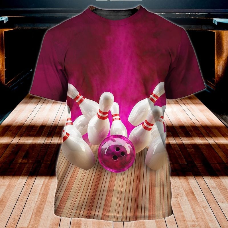 Pink Bowling Shirt/ Women Bowling Player Shirt/ Bowling Gifts For Her