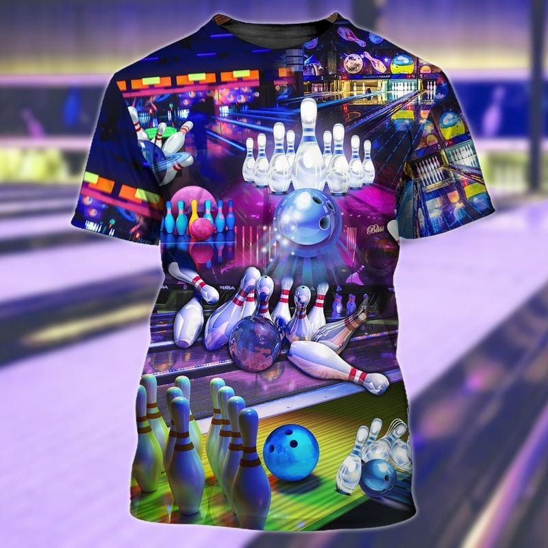 3D All Over Printed Bowling Shirt/ Bowling Player Tee Shirt/ Bowling Team Shirt/ Gift For Bowling Lovers
