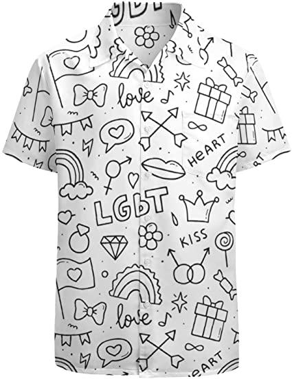 Pride Hawaiian Shirts/ Pride Gay Hawaii Shirt/ Lesbian Hawaiian Shirt/ Gift For Lgbtq Pride Month