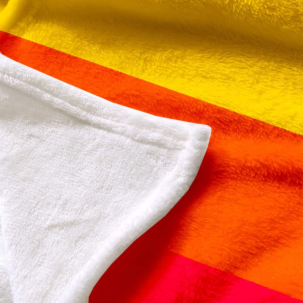 Colorful Stripes Rainbow Blanket Lgbt/ Rainbow Fleece Blanket/ Soft Lightweight Big Blanket For Lgbt
