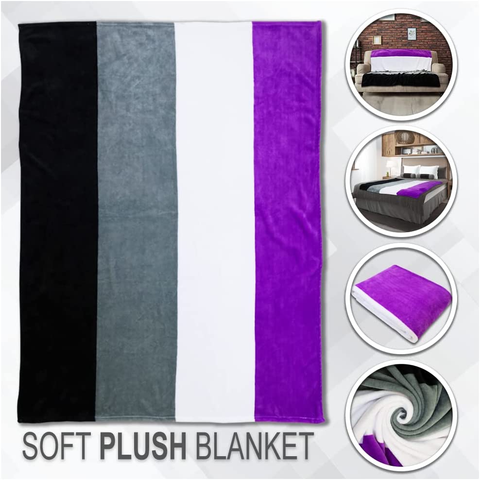 Asexual Pride Super Plush Blanket 50X60 Soft Throw Blanket Price Asexual Blanket