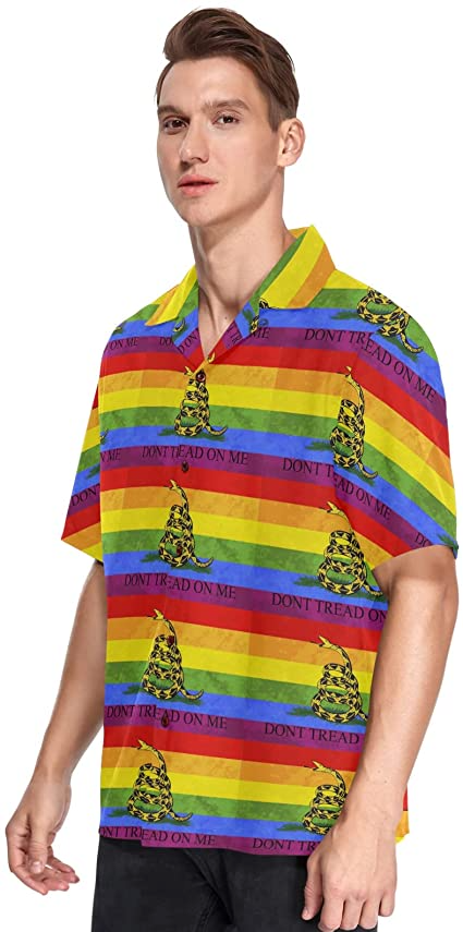Gay Pride Hawaiian Shirt/ Don