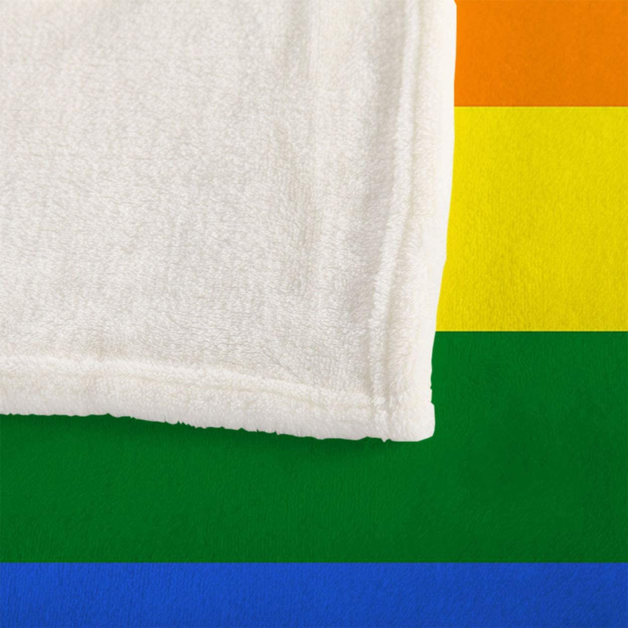 Lgbt Rainbow Blanket/ Pride Flag Blanket For Couple Gay Man/ Lesbian Blanket/ Gift For Lesbian Couple