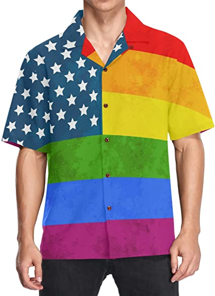 Hawaiian Shirt Gay/ Hawaiian Pride Shirts/ Lgbt Hawaiian Shirt/ Gay Pride Hawaiian Shirt