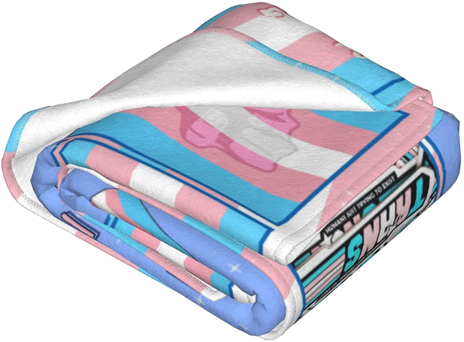 Transgender Throw Blanket Lgbt Flannel Fleece Blankets For Pride Month/ Trans Gift/ Couple Trans Gift
