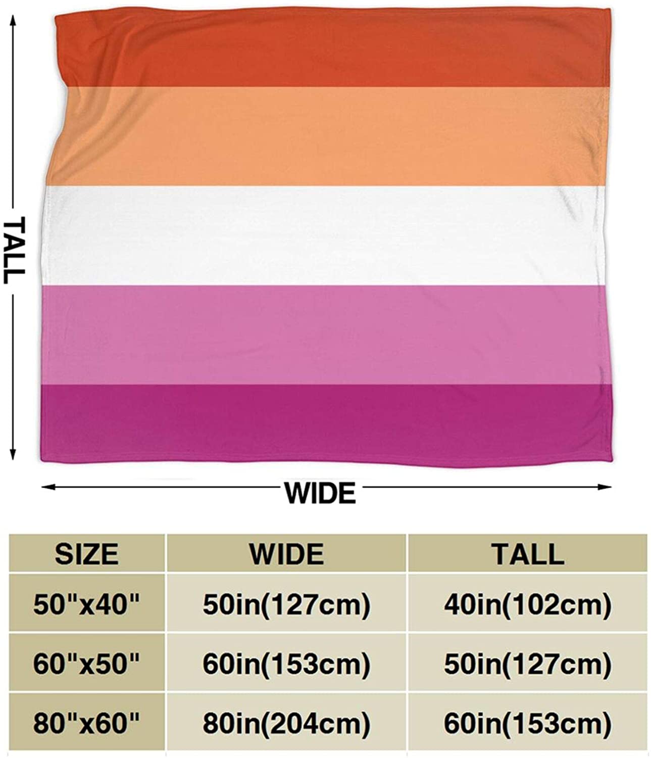 Lgbt Gay Lesbian Super Soft Fuzzy Warm Cozy Micro Fleece Blanket/ Lesbian Blankets Suitable For Sofa Bed Couch 80"X60"