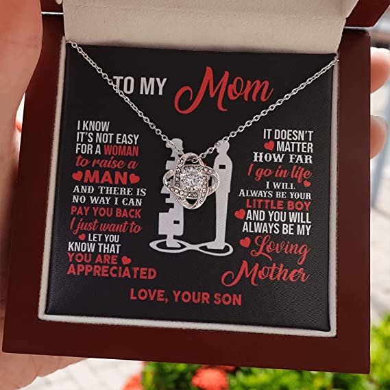 Gifts for Mom From Son/ To My Mom Little Boy Pendant Jewelry/ Mothers Day Christmas Gift for Mom. Necklace for Mom
